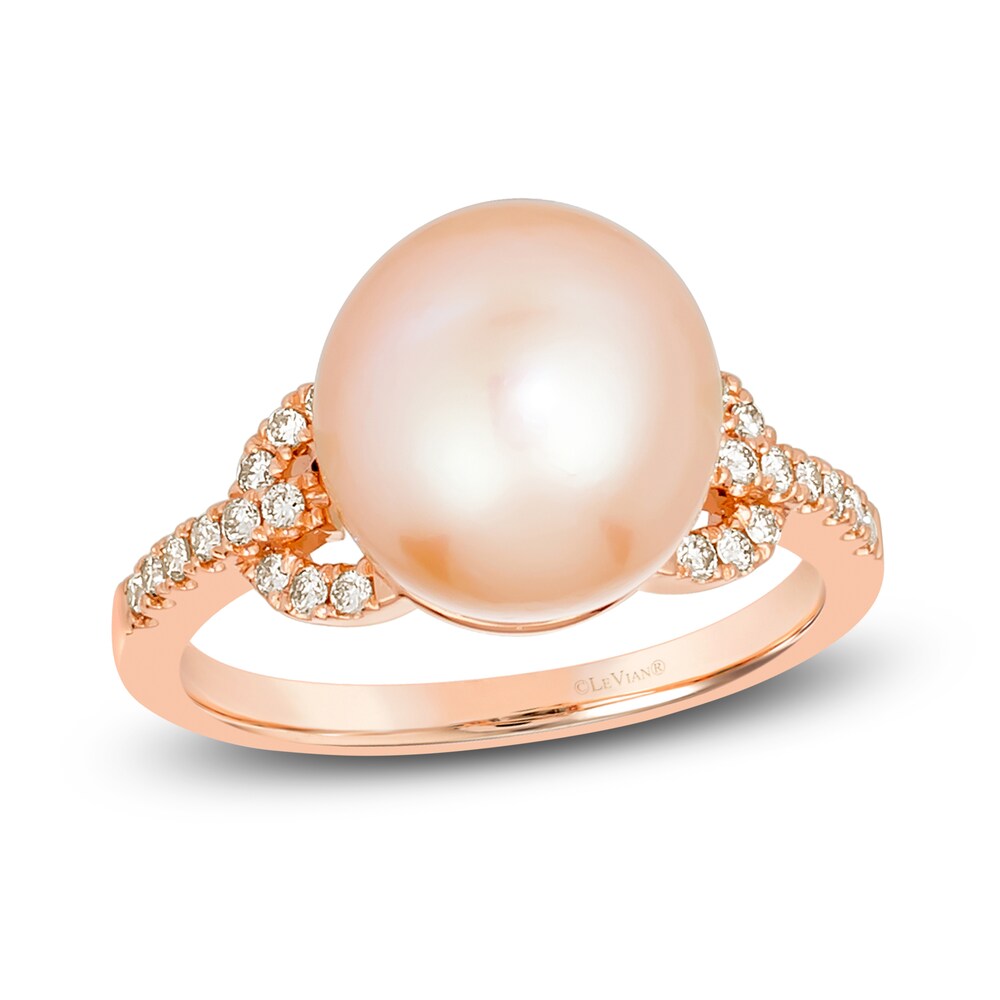 Le Vian Cultured Freshwater Pearl Ring 1/5 ct tw Diamonds 14K Strawberry Gold xJvmHiRZ Le Vian Cultured Freshwater Pearl Ring 1/5 ct tw Diamonds 14K Strawberry Gold xJvmHiRZ