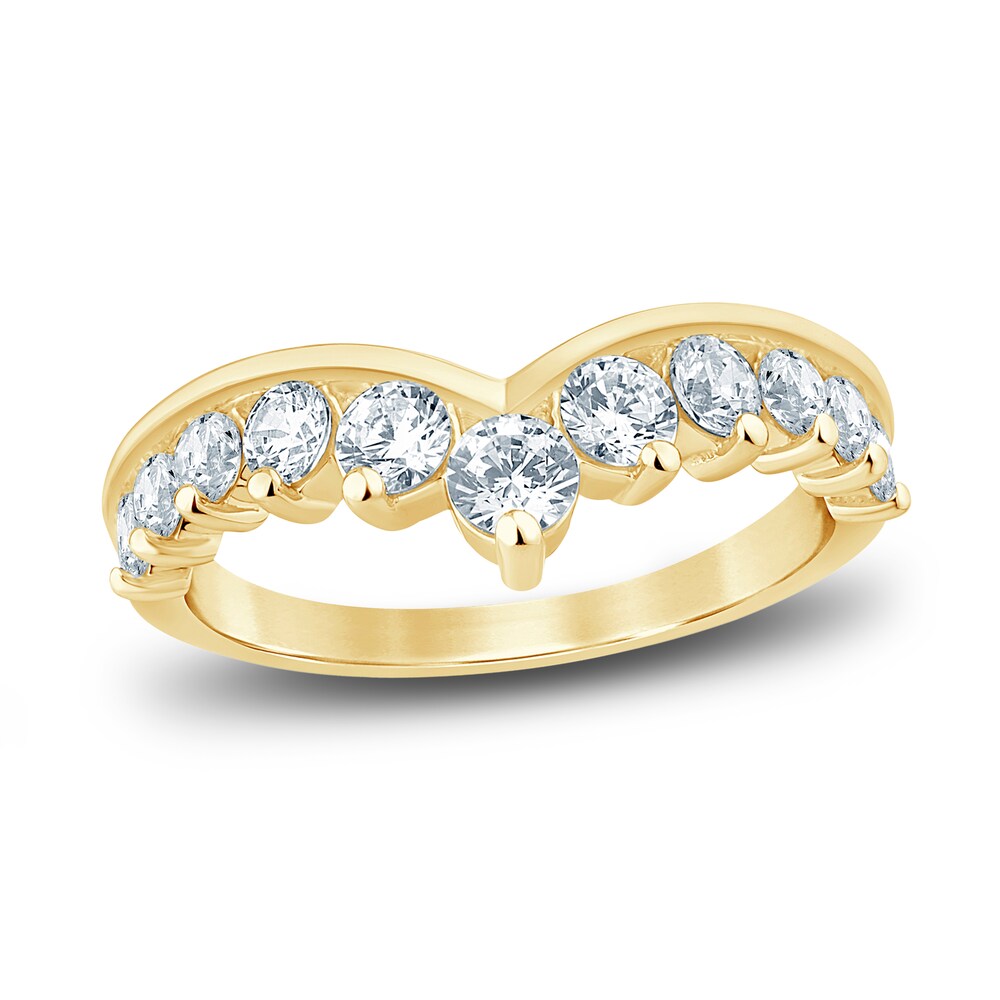 Diamond Contour Anniversary Band 1 ct tw Round 14K Yellow Gold xTEPvyd9 Diamond Contour Anniversary Band 1 ct tw Round 14K Yellow Gold xTEPvyd9