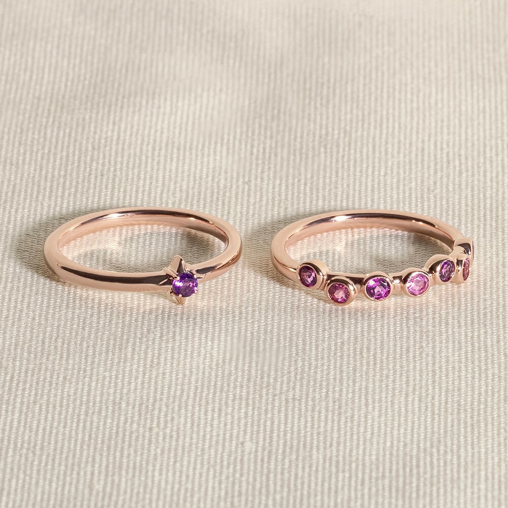 Juliette Maison Natural Blue Zircon & Natural Emerald Ring 10K Rose Gold xZsVFfFM Juliette Maison Natural Blue Zircon & Natural Emerald Ring 10K Rose Gold xZsVFfFM