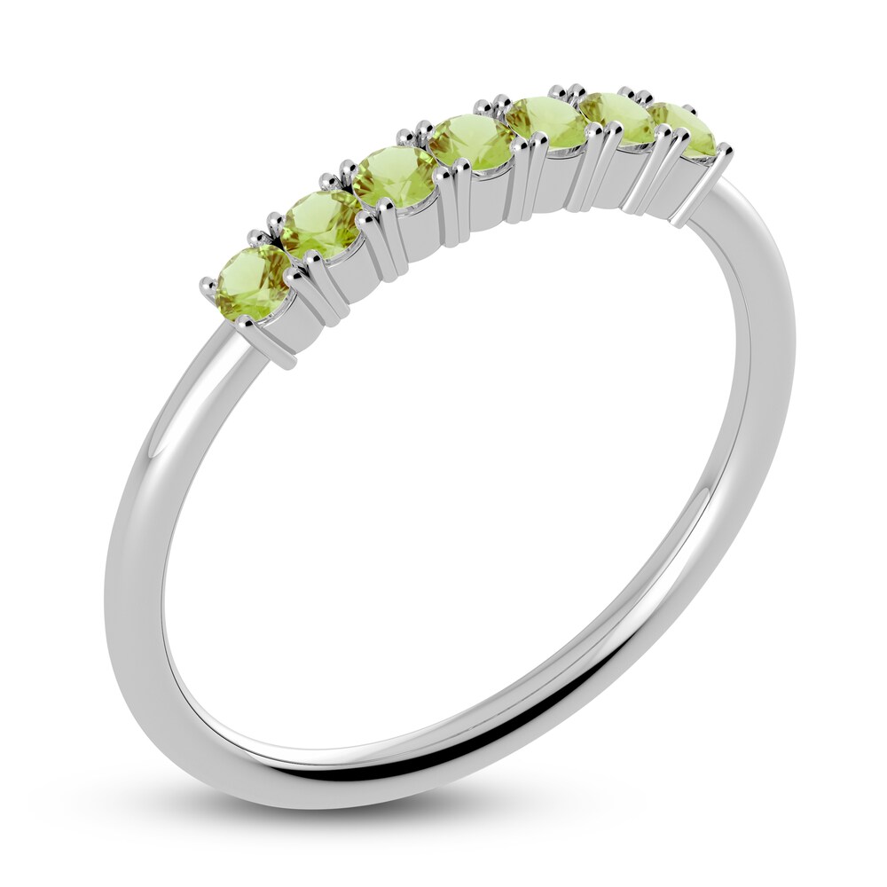Juliette Maison Natural Peridot Half Eternity Ring 10K White Gold xnlb57uI Juliette Maison Natural Peridot Half Eternity Ring 10K White Gold xnlb57uI
