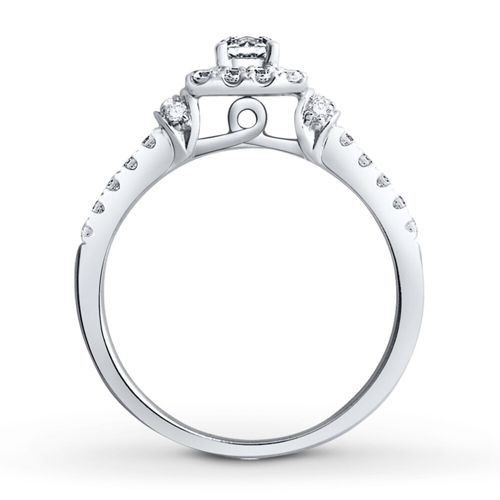 Diamond Bridal Set 5/8 ct tw Round-cut 14K White Gold xr1nRjdF