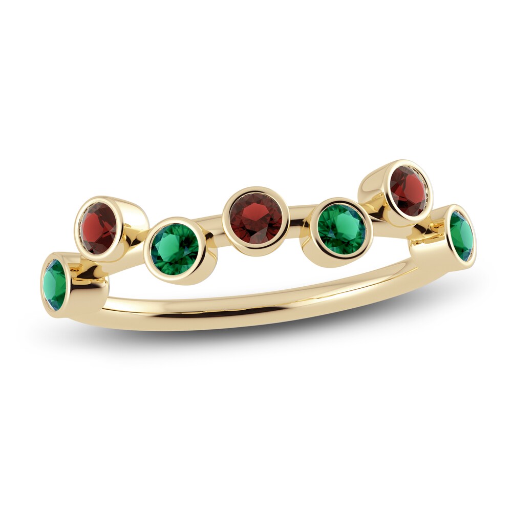 Juliette Maison Natural Garnet & Natural Emerald Ring 10K Yellow Gold xrAdkTzh Juliette Maison Natural Garnet & Natural Emerald Ring 10K Yellow Gold xrAdkTzh