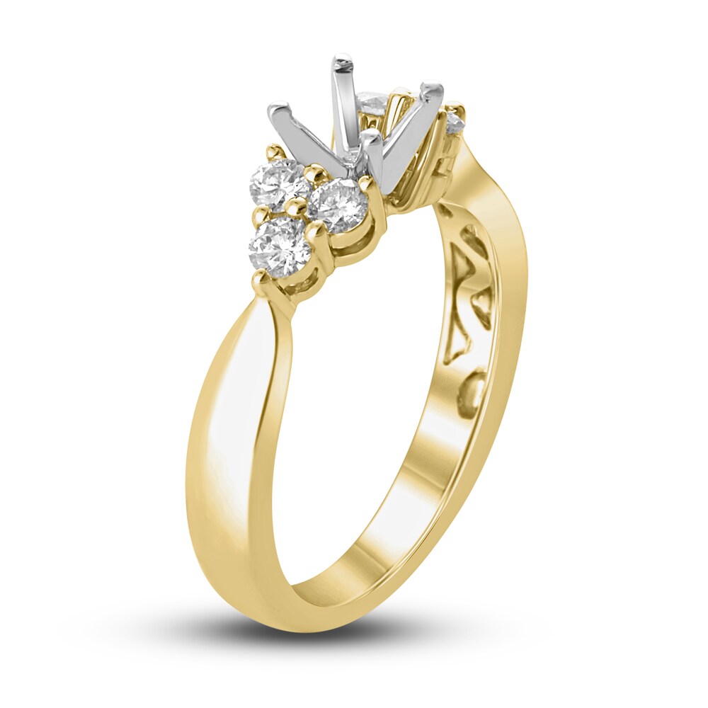 Diamond Ring Setting 3/8 ct tw Round 14K Yellow Gold y0ozEPLV Diamond Ring Setting 3/8 ct tw Round 14K Yellow Gold y0ozEPLV