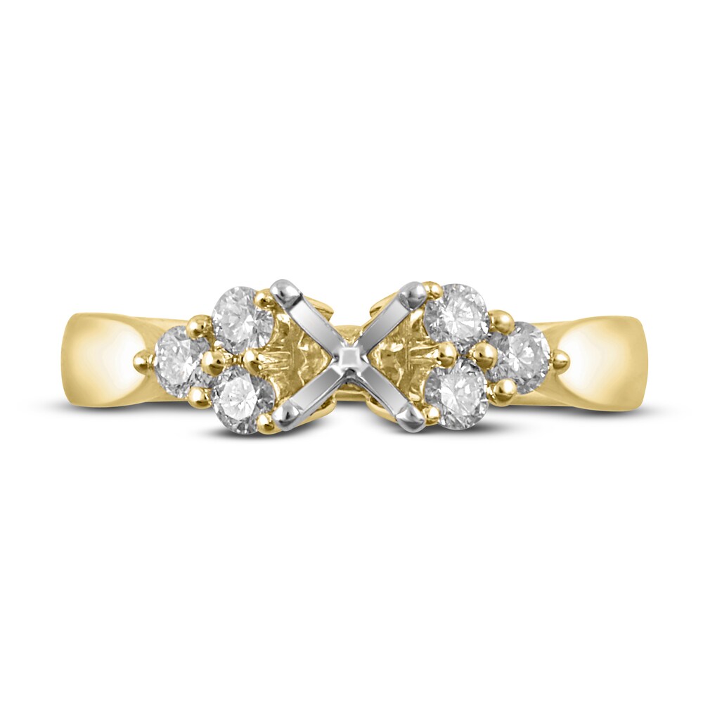 Diamond Ring Setting 3/8 ct tw Round 14K Yellow Gold y0ozEPLV Diamond Ring Setting 3/8 ct tw Round 14K Yellow Gold y0ozEPLV