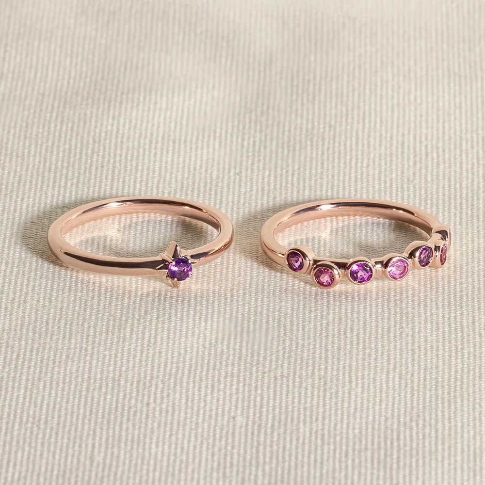 Juliette Maison Natural Peridot & Natural Rhodolite Garnet Ring 10K White Gold y1VI2X0j