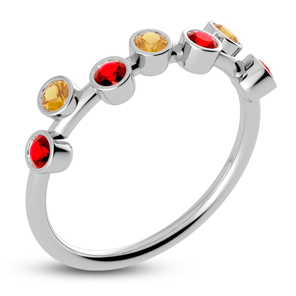 Juliette Maison Natural Citrine & Natural Ruby Ring 10K White Gold y4efhUv8 Juliette Maison Natural Citrine & Natural Ruby Ring 10K White Gold y4efhUv8