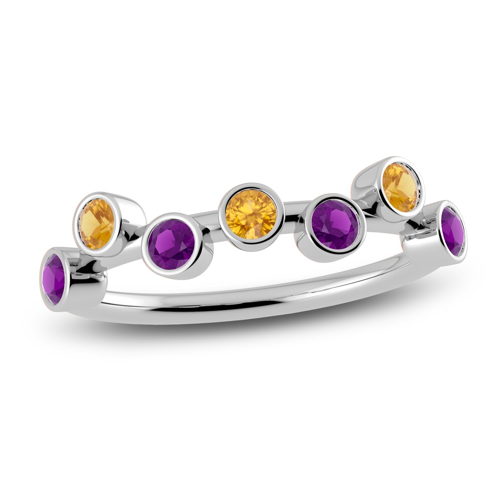 Juliette Maison Natural Citrine & Natural Amethyst Ring 10K White Gold y6V1pPkR Juliette Maison Natural Citrine & Natural Amethyst Ring 10K White Gold y6V1pPkR