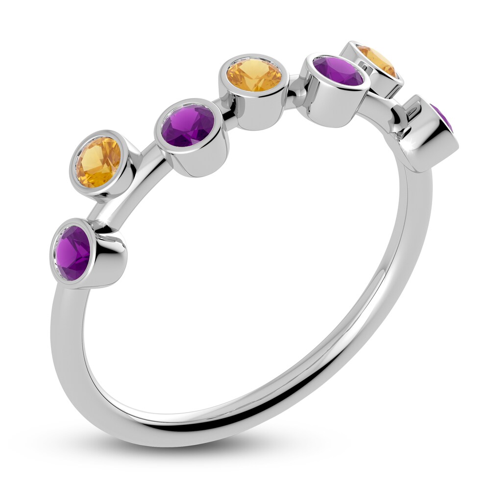 Juliette Maison Natural Citrine & Natural Amethyst Ring 10K White Gold y6V1pPkR Juliette Maison Natural Citrine & Natural Amethyst Ring 10K White Gold y6V1pPkR