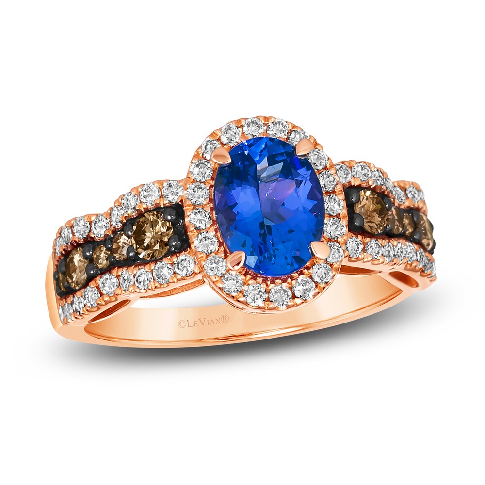 Le Vian Natural Tanzanite Ring 5/8 ct tw Diamonds 14K Strawberry Gold y74SFMSJ Le Vian Natural Tanzanite Ring 5/8 ct tw Diamonds 14K Strawberry Gold y74SFMSJ