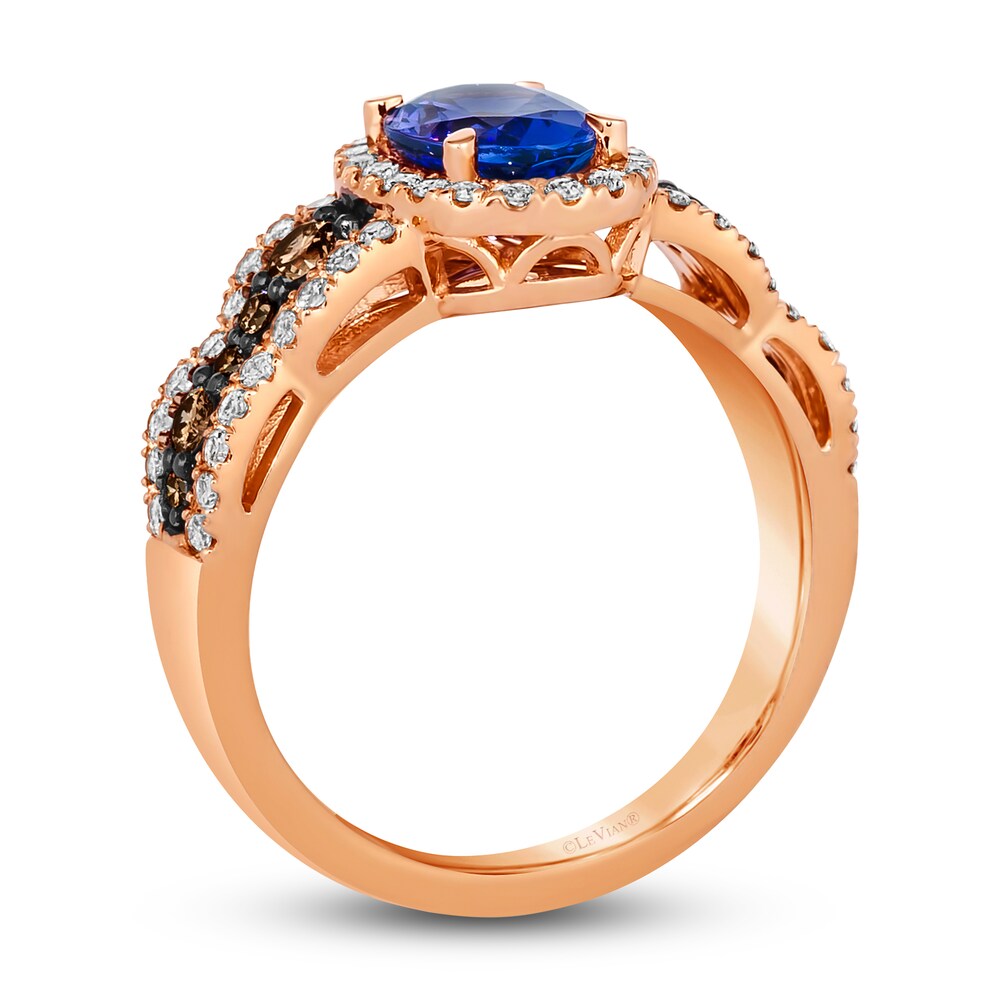 Le Vian Natural Tanzanite Ring 5/8 ct tw Diamonds 14K Strawberry Gold y74SFMSJ Le Vian Natural Tanzanite Ring 5/8 ct tw Diamonds 14K Strawberry Gold y74SFMSJ