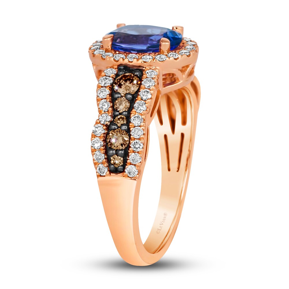Le Vian Natural Tanzanite Ring 5/8 ct tw Diamonds 14K Strawberry Gold y74SFMSJ Le Vian Natural Tanzanite Ring 5/8 ct tw Diamonds 14K Strawberry Gold y74SFMSJ