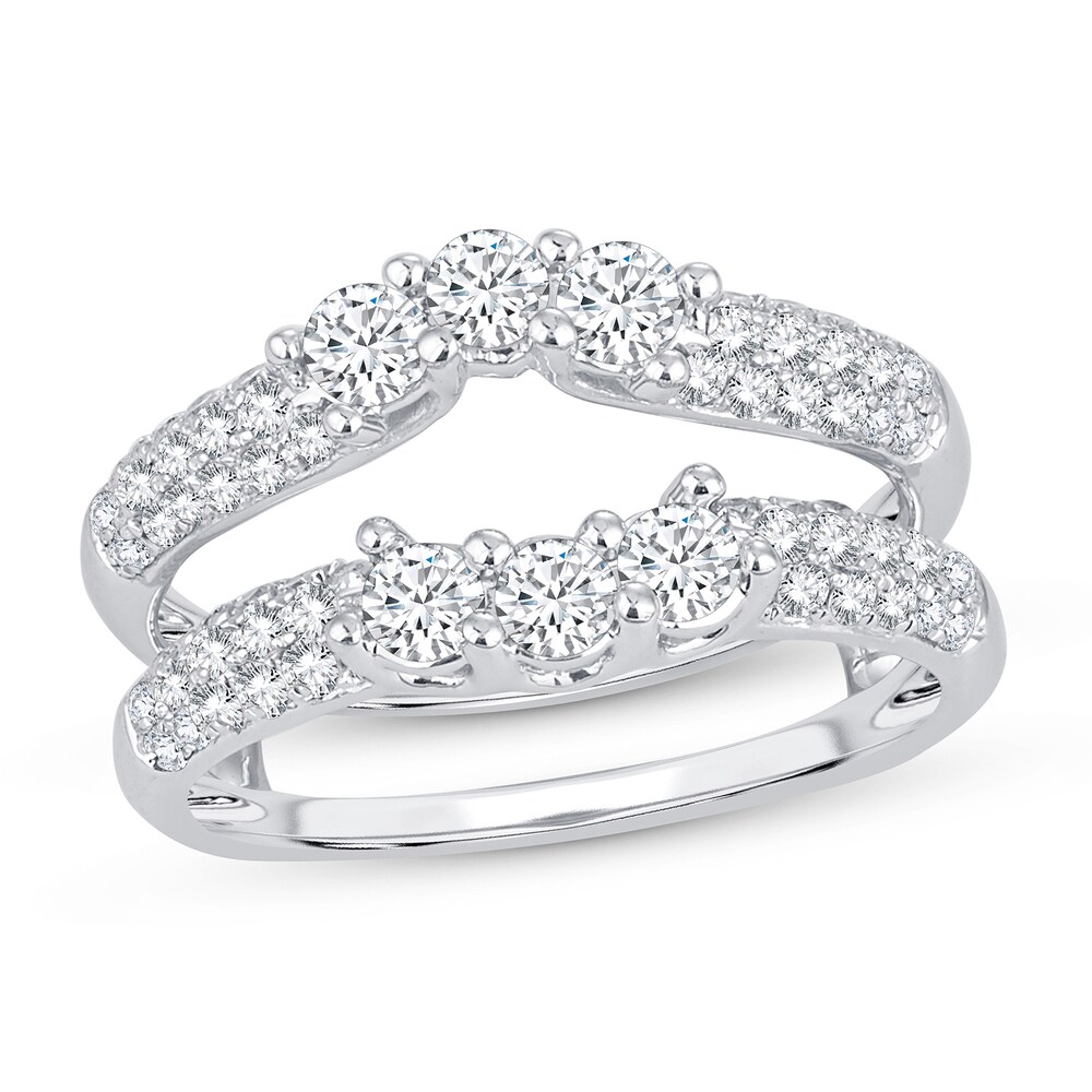 Diamond Enhancer Ring 1 ct tw Round 14K White Gold y7aN6ApD Diamond Enhancer Ring 1 ct tw Round 14K White Gold y7aN6ApD