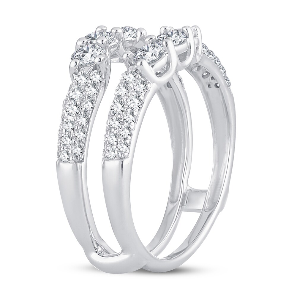 Diamond Enhancer Ring 1 ct tw Round 14K White Gold y7aN6ApD Diamond Enhancer Ring 1 ct tw Round 14K White Gold y7aN6ApD