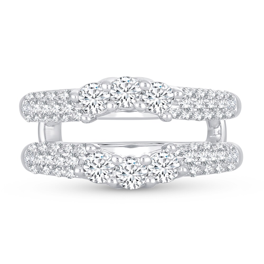 Diamond Enhancer Ring 1 ct tw Round 14K White Gold y7aN6ApD Diamond Enhancer Ring 1 ct tw Round 14K White Gold y7aN6ApD