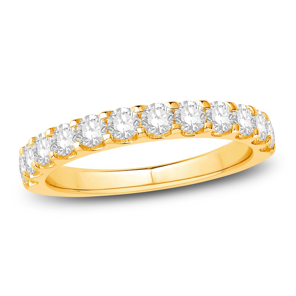 Diamond Anniversary Band 7/8 ct tw Round 14K Yellow Gold yKfDy79X Diamond Anniversary Band 7/8 ct tw Round 14K Yellow Gold yKfDy79X