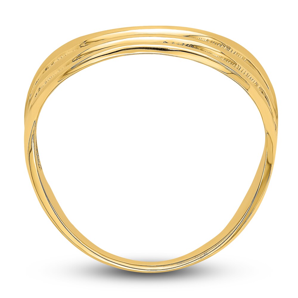 High-Polish Triple Wave Ring 14K Yellow Gold yRrs25Xl High-Polish Triple Wave Ring 14K Yellow Gold yRrs25Xl