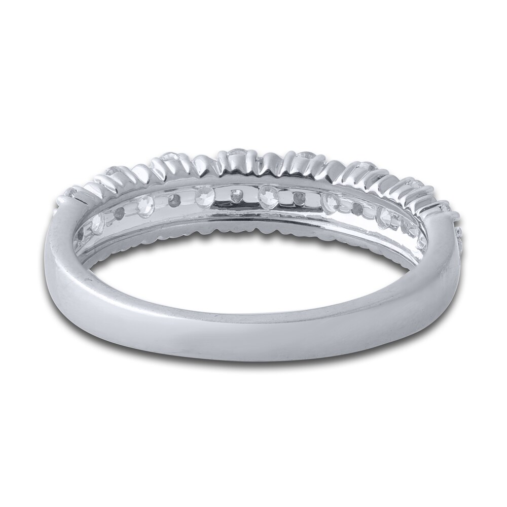 Diamond Multi-Row Anniversary Band 1/2 ct tw Round 14K White Gold yTCT2PWn Diamond Multi-Row Anniversary Band 1/2 ct tw Round 14K White Gold yTCT2PWn