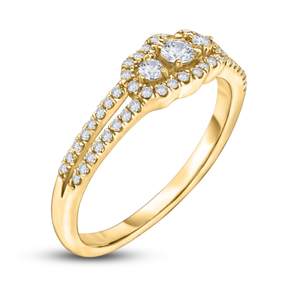 Diamond 3-Stone Ring 1/3 ct tw Round 14K Yellow Gold yWiRBNAc Diamond 3-Stone Ring 1/3 ct tw Round 14K Yellow Gold yWiRBNAc