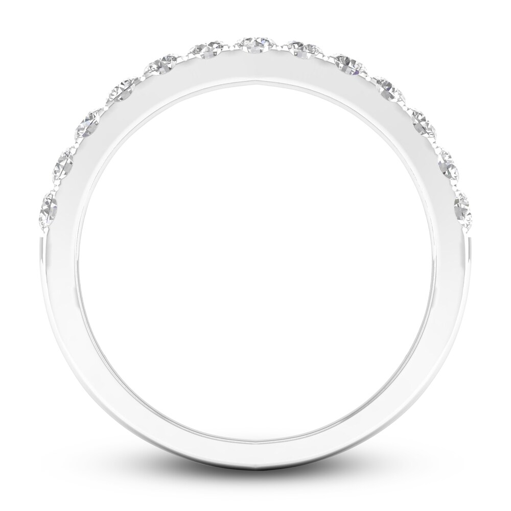 Diamond Wedding Band 1/2 ct tw Round 14K White Gold ycVkaswg Diamond Wedding Band 1/2 ct tw Round 14K White Gold ycVkaswg