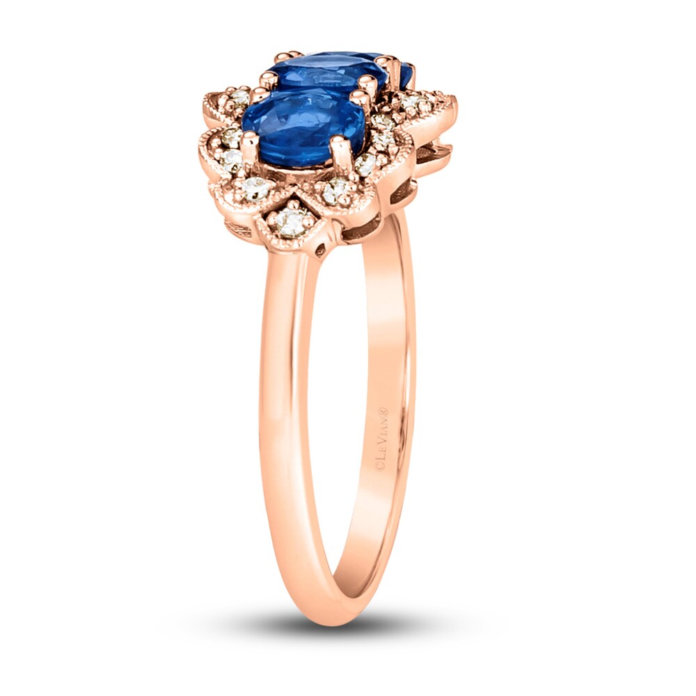 Le Vian Natural Blue Sapphire Ring 1/6 ct tw Diamonds 14K Strawberry Gold ydgqo5K4 Le Vian Natural Blue Sapphire Ring 1/6 ct tw Diamonds 14K Strawberry Gold ydgqo5K4
