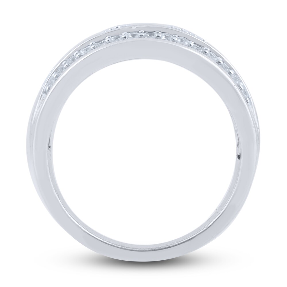 Diamond Anniversary Band 1 ct tw Round/Baguette 14K White Gold yfUFADv9 Diamond Anniversary Band 1 ct tw Round/Baguette 14K White Gold yfUFADv9