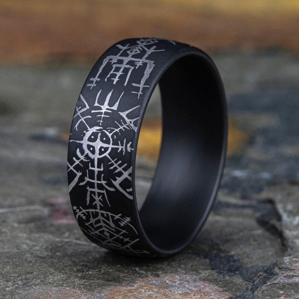 Men\'s Viking Compass Wedding Band Tantalum 8.0mm yog1IfC5 Men\'s Viking Compass Wedding Band Tantalum 8.0mm yog1IfC5