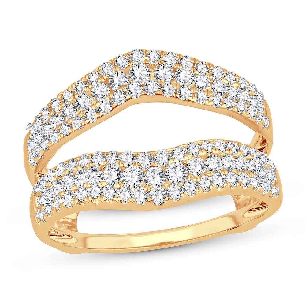 Diamond Enhancer Ring 1 ct tw Round 14K Yellow Gold z4i6eA2z Diamond Enhancer Ring 1 ct tw Round 14K Yellow Gold z4i6eA2z
