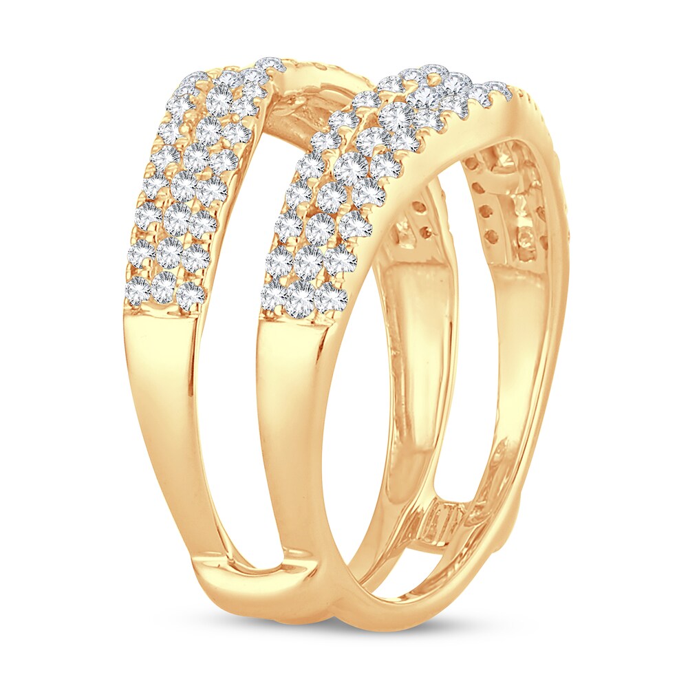 Diamond Enhancer Ring 1 ct tw Round 14K Yellow Gold z4i6eA2z Diamond Enhancer Ring 1 ct tw Round 14K Yellow Gold z4i6eA2z