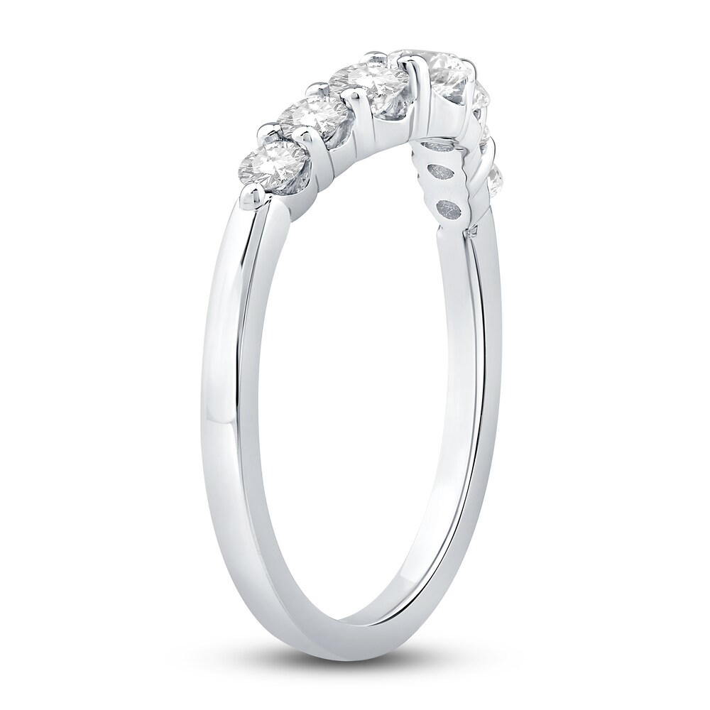 Diamond Contour Anniversary Band 5/8 ct tw Round 18K White Gold z64d6YR3 Diamond Contour Anniversary Band 5/8 ct tw Round 18K White Gold z64d6YR3