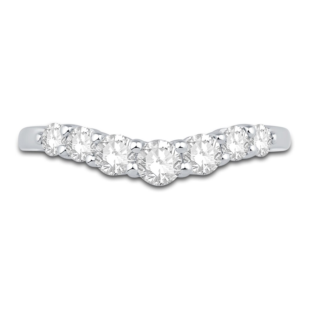 Diamond Contour Anniversary Band 5/8 ct tw Round 18K White Gold z64d6YR3 Diamond Contour Anniversary Band 5/8 ct tw Round 18K White Gold z64d6YR3