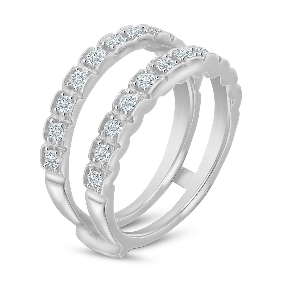Diamond Enhancer Ring 5/8 ct tw Round 14K White Gold z92fV7VJ Diamond Enhancer Ring 5/8 ct tw Round 14K White Gold z92fV7VJ