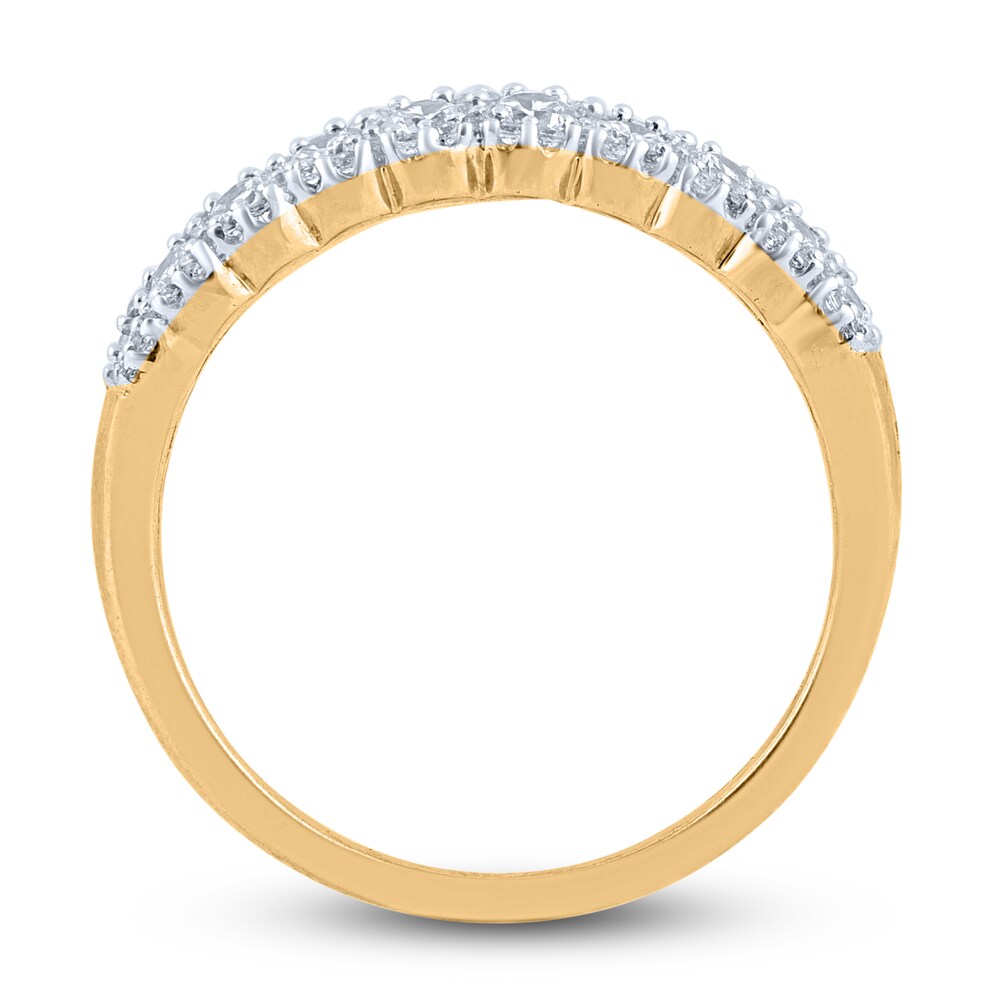 Diamond Anniversary Band 1-1/2 ct tw Round 14K Yellow Gold zDbyEqHa