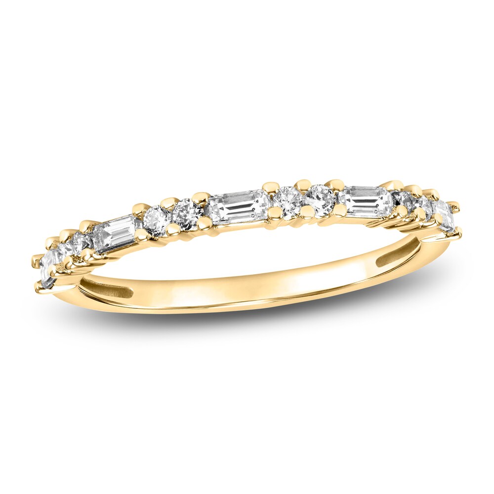 Diamond Anniversary Band 1/3 ct tw Baguette/Round 14K Yellow Gold zFnOKcbp