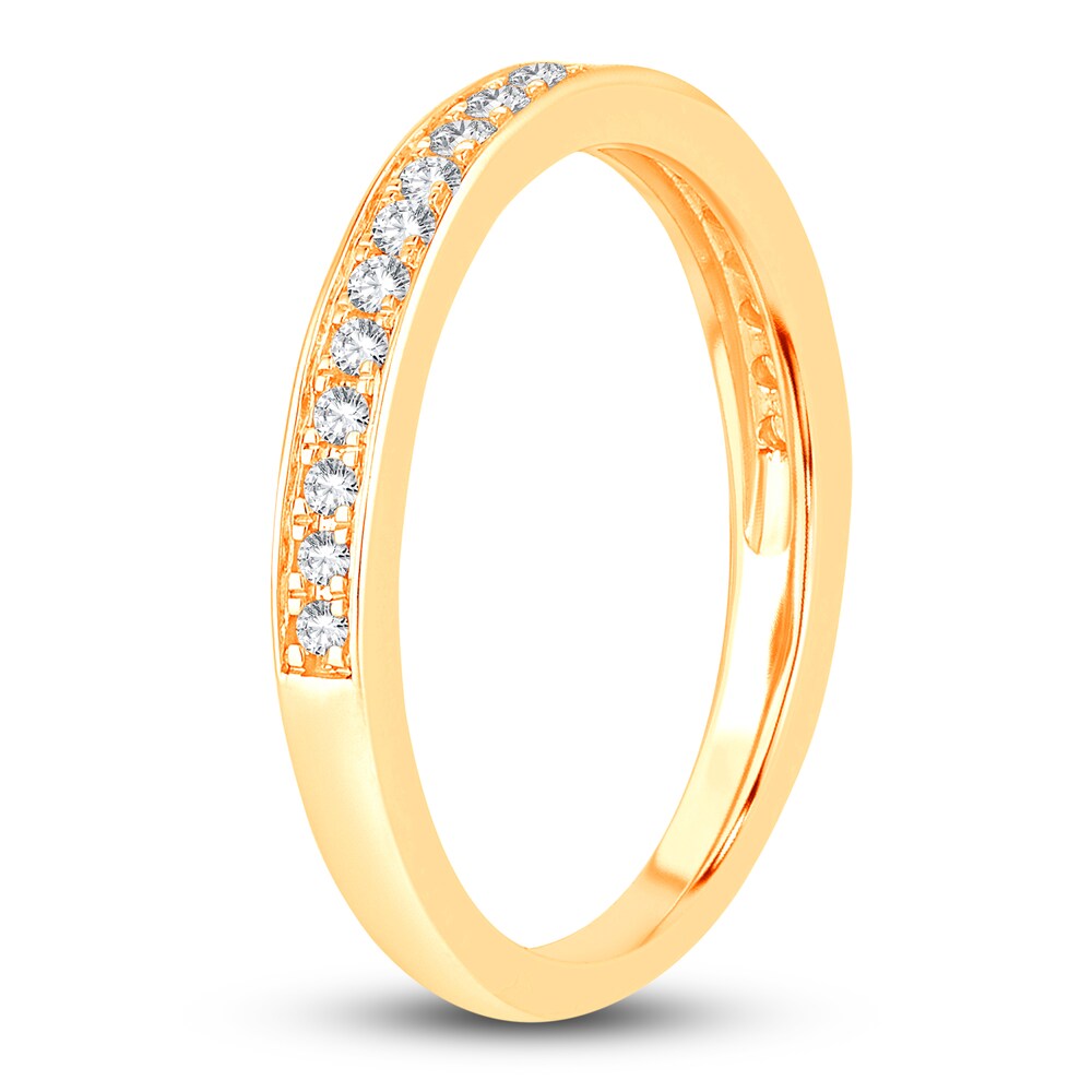 Diamond Wedding Band 1/5 ct tw Round 14K Yellow Gold zGDCLQPq Diamond Wedding Band 1/5 ct tw Round 14K Yellow Gold zGDCLQPq