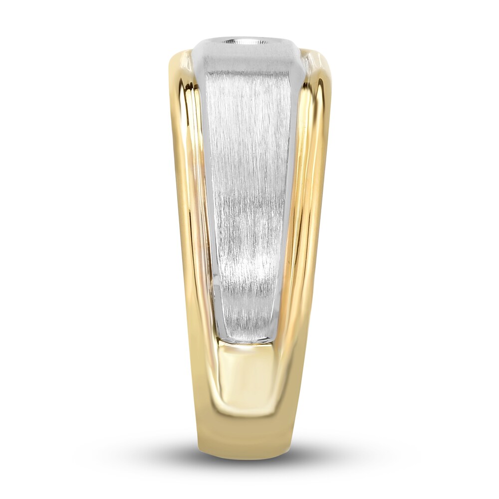 Men\'s Diamond Anniversary Ring 1/5 ct tw Round 14K Two-Tone Gold zPR8aKD5 Men\'s Diamond Anniversary Ring 1/5 ct tw Round 14K Two-Tone Gold zPR8aKD5