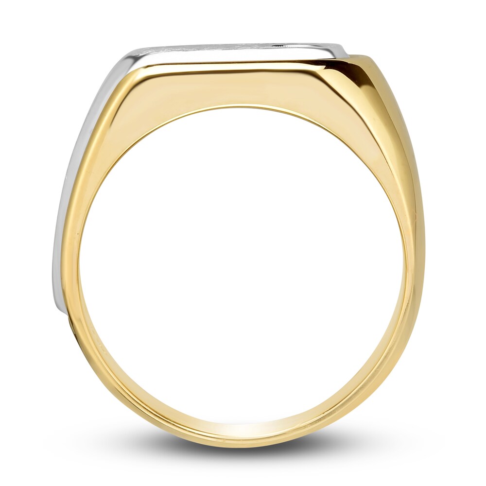 Men\'s Diamond Anniversary Ring 1/5 ct tw Round 14K Two-Tone Gold zPR8aKD5 Men\'s Diamond Anniversary Ring 1/5 ct tw Round 14K Two-Tone Gold zPR8aKD5