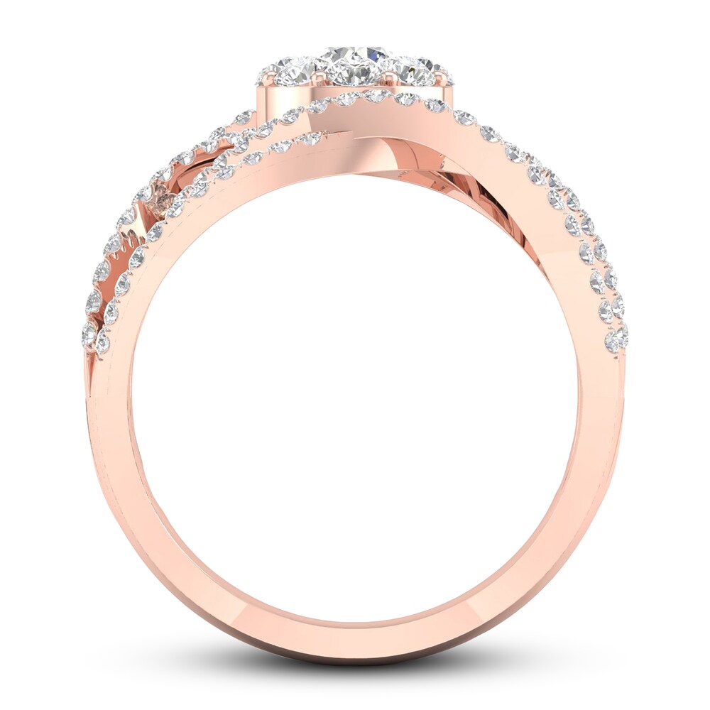 Diamond Ring 1 ct tw Round 14K Rose Gold zS96IRlZ Diamond Ring 1 ct tw Round 14K Rose Gold zS96IRlZ