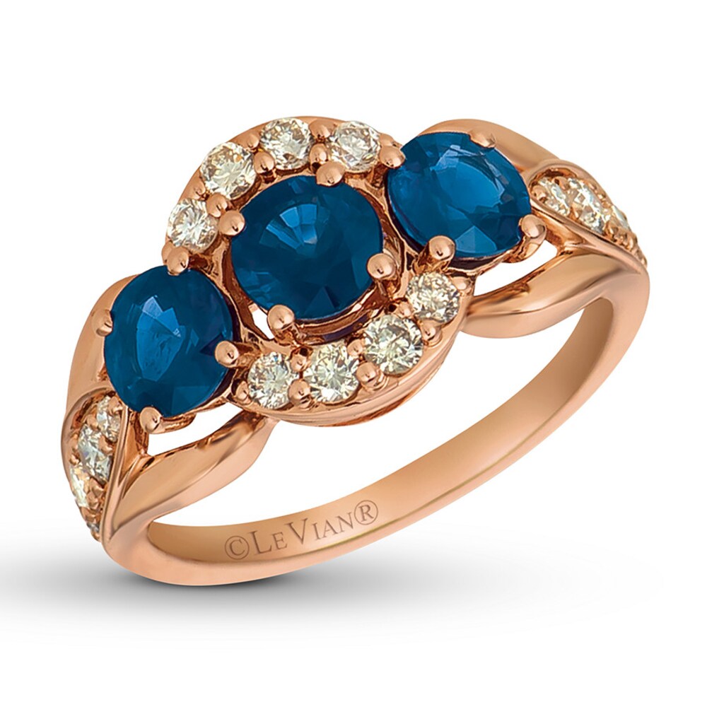 Le Vian Sapphire Ring 1/2 ct tw Diamonds 14K Strawberry Gold zSsXzdSG Le Vian Sapphire Ring 1/2 ct tw Diamonds 14K Strawberry Gold zSsXzdSG