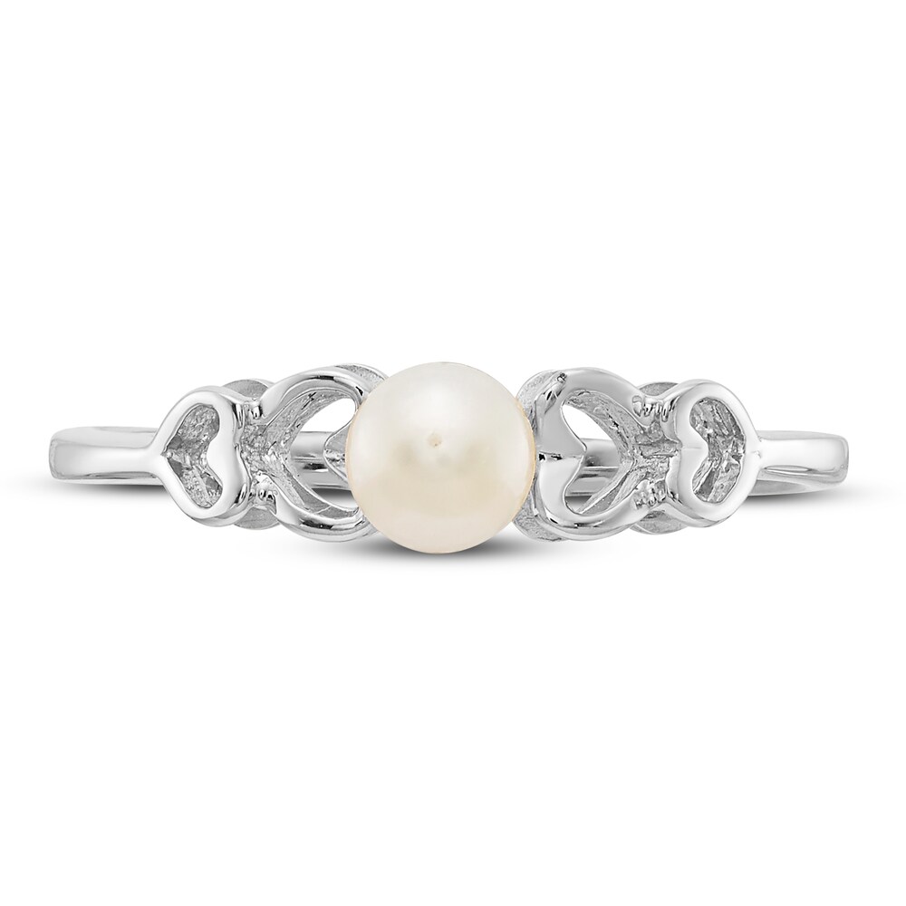 Cultured Freshwater Pearl Ring 14K White Gold zTjua1e6