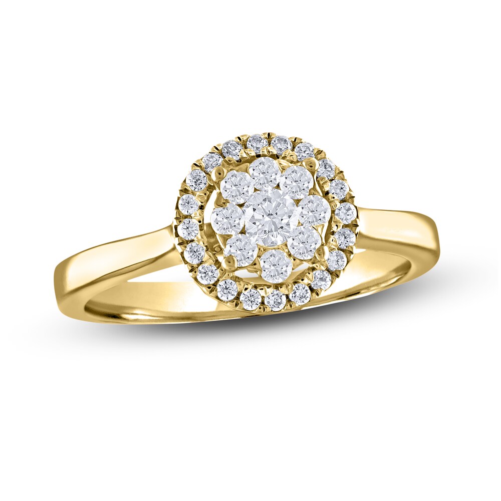 Diamond Ring 3/8 ct tw Round 14K Yellow Gold zTrchaDj Diamond Ring 3/8 ct tw Round 14K Yellow Gold zTrchaDj