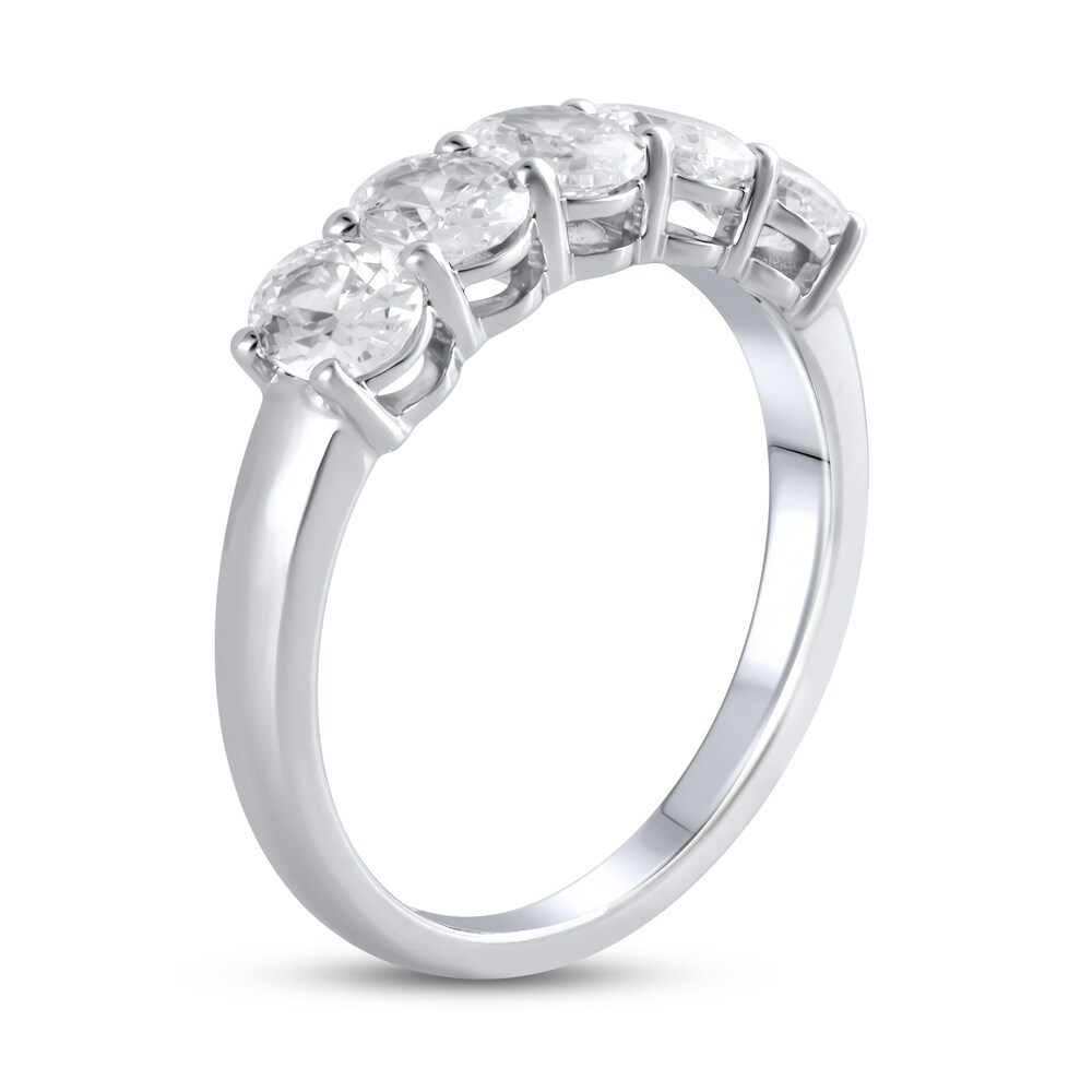 Lab-Created Diamond Wedding Band 1-1/2 ct tw Oval 14K White Gold zjXdDTbH Lab-Created Diamond Wedding Band 1-1/2 ct tw Oval 14K White Gold zjXdDTbH