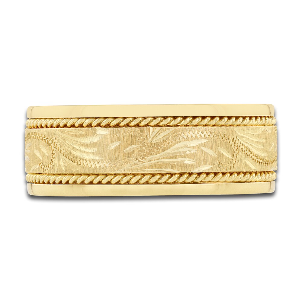 Men\'s Engraved Wedding Band 14K Yellow Gold zk5MiNOl Men\'s Engraved Wedding Band 14K Yellow Gold zk5MiNOl