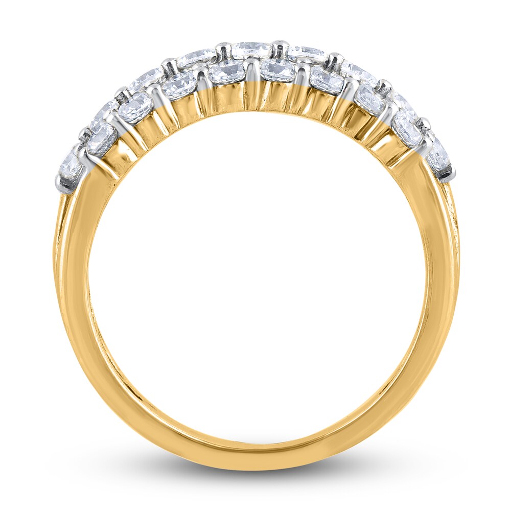 Diamond Anniversary Band 2 ct tw Round 14K Yellow Gold zmXmSqvS Diamond Anniversary Band 2 ct tw Round 14K Yellow Gold zmXmSqvS