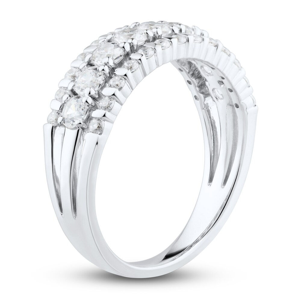 Diamond Wedding Band 1 ct tw Round 14K White Gold zyoPlNA3 Diamond Wedding Band 1 ct tw Round 14K White Gold zyoPlNA3