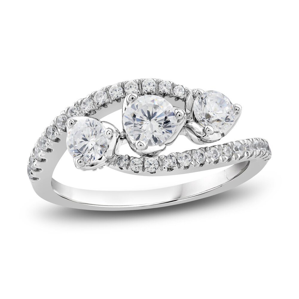 Diamond 3-Stone Ring 1 ct tw Round 14K White Gold zzcL2A9A Diamond 3-Stone Ring 1 ct tw Round 14K White Gold zzcL2A9A