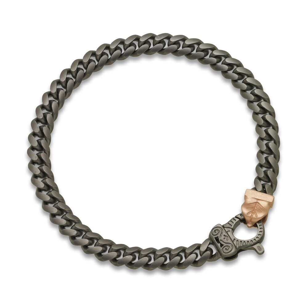 Marco Dal Maso Men's Thin Cuban Link Bracelet Sterling Silver/18K Rose Gold-Plated 8" 0a5IwHlc Marco Dal Maso Men's Thin Cuban Link Bracelet Sterling Silver/18K Rose Gold-Plated 8" 0a5IwHlc