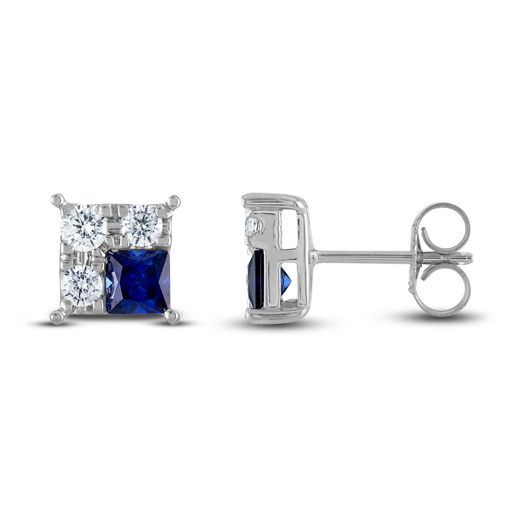 Vera Wang WISH Diamond & Blue Sapphire Stud Earrings 1/3 ct tw Round 10K White Gold 0vxy4CxU Vera Wang WISH Diamond & Blue Sapphire Stud Earrings 1/3 ct tw Round 10K White Gold 0vxy4CxU