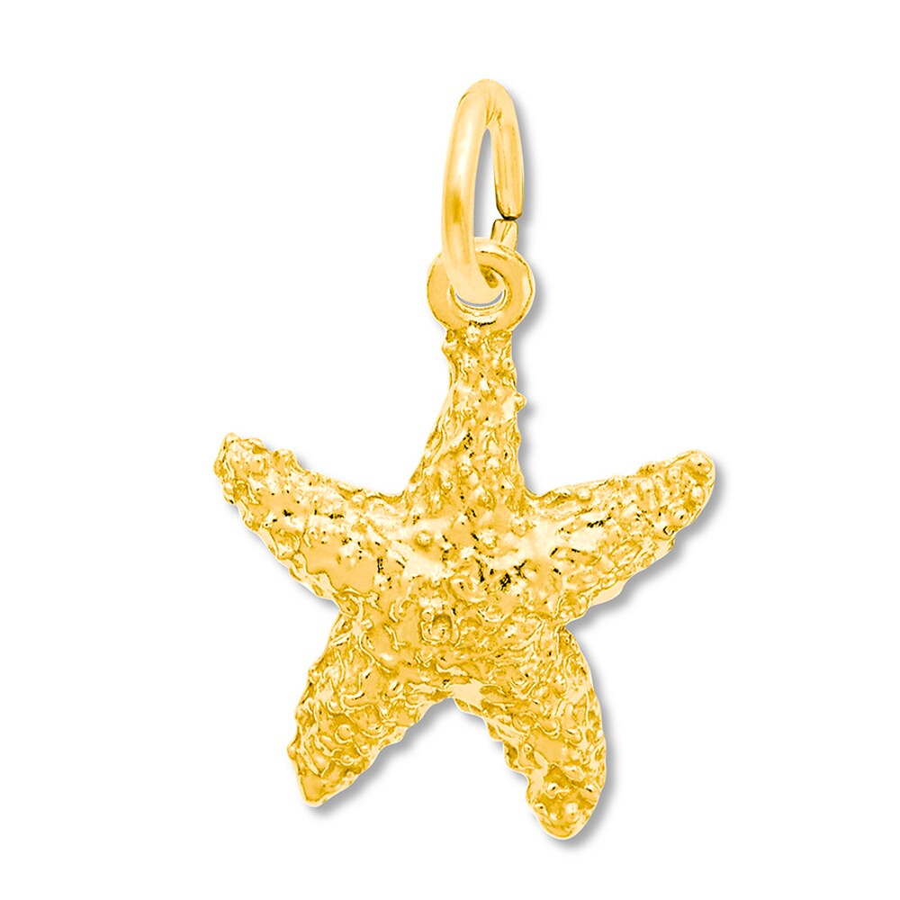 Starfish Charm 14K Yellow Gold 1MMVH1y1 Starfish Charm 14K Yellow Gold 1MMVH1y1
