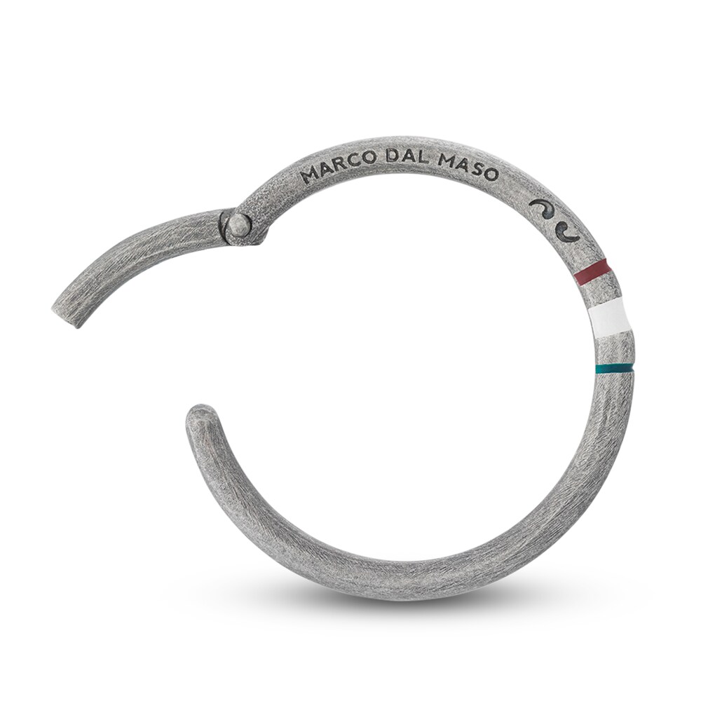 Marco Dal Maso Men\'s Small Italian Hoop Earring Sterling Silver 1P0ChiWT Marco Dal Maso Men\'s Small Italian Hoop Earring Sterling Silver 1P0ChiWT