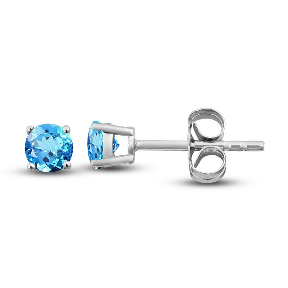 Natural Topaz Stud Earrings 14K White Gold 1TuEPQb4 Natural Topaz Stud Earrings 14K White Gold 1TuEPQb4